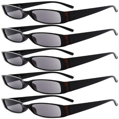 Eyekepper 5 Pairs Reading Sunglasses for Women Reading Under The Sun Tinted Reader Eyeglasses