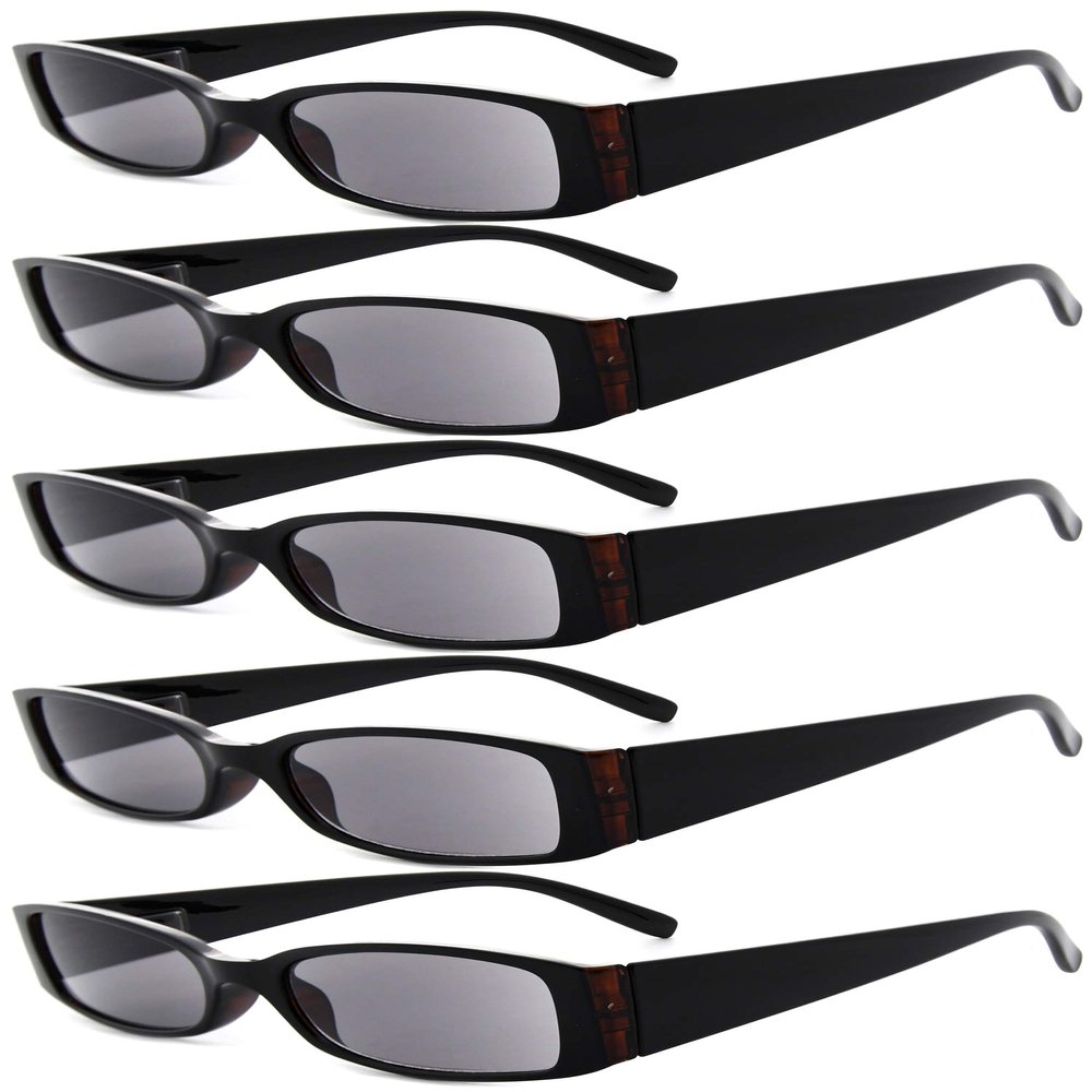 Eyekepper 5 Pairs Reading Sunglasses for Women Reading Under The Sun Tinted Reader Eyeglasses