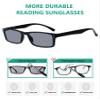 Eyekepper Spring Hinge 5-pack Retro Style Reading Glasses Sunshine Readers Grey Lens view 3