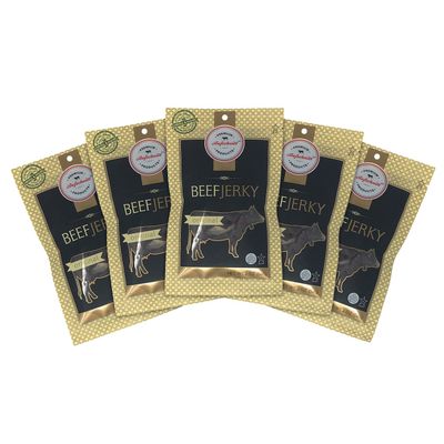 Aufschnitt Grass Fed Beef Jerky - Low Sodium, Certified Kosher - Made in USA - Keto Friendly - 5 Pack, Original