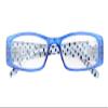 Eyekepper 5-Pack Spring Hinges Polka Dots Patterned Temples Rectangular Reading Glasses Sunshine Readers +1.25 view 4