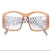 Eyekepper 5-Pack Spring Hinges Polka Dots Patterned Temples Rectangular Reading Glasses Sunshine Readers +3.0 view 3