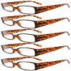 Eyekepper 5 Pairs Reading Glasses for Women Reading +0.75 Tortoise Frame Reading Eyeglasses view 1