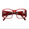 Eyekepper 5-Pack Spring Hinges Rectangular Reading Glasses Readers Red +2.5 view 2