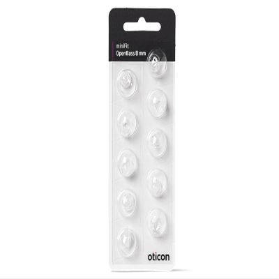Oticon Minifit Open 8mm Dome Piece (10 Pack)