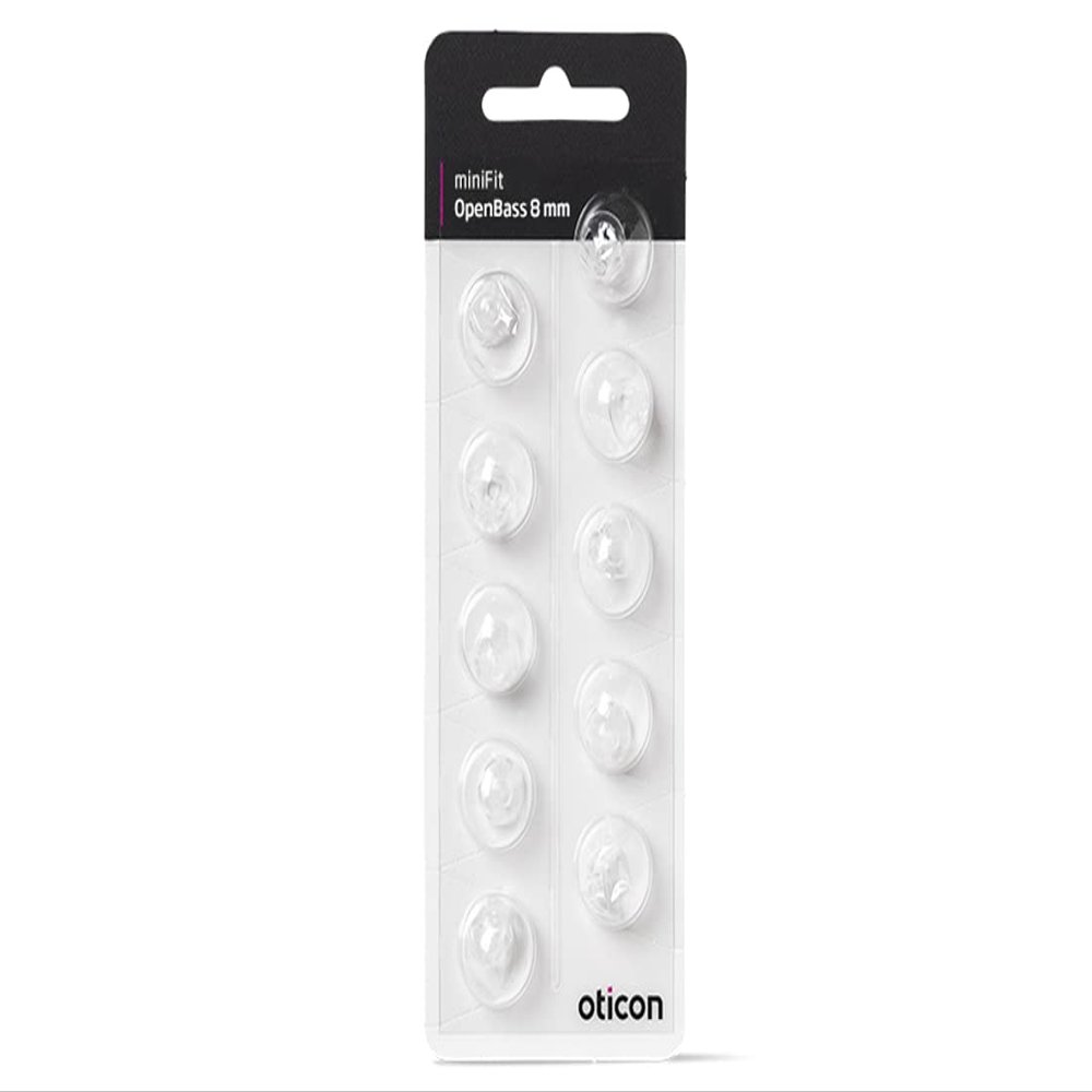 Oticon Minifit Open 8mm Dome Piece (10 Pack)