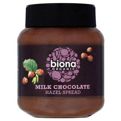 Biona Organic Milk Chocolate Hazelnut Spread (350g) - Pack of 6