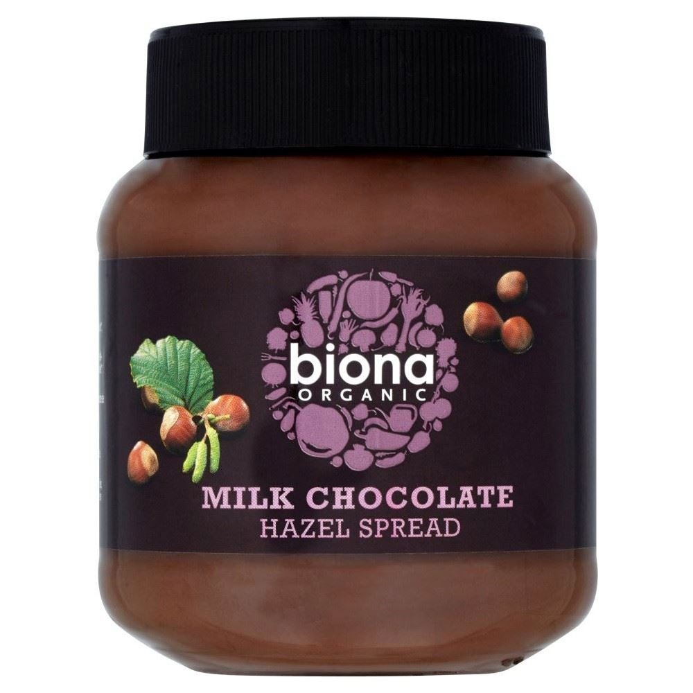 Biona Organic Milk Chocolate Hazelnut Spread (350g) - Pack of 6