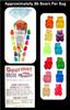 Cashews (2) Honey Salted Roasted Delicately (1) Assorted 12 Flavor Gummi Gummy Bears (NET WT 20 OZ) Gourmet Kruise Signature Gift Bags view 3