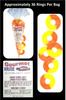 Cashews (2) Honey Salted Roasted Delicately (1) Juicy Jumbo Peach Rings (NET WT 19 OZ) Gourmet Kruise Signature Gift Bags view 3