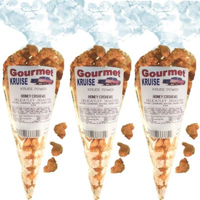 Cashews Honey Salted Roasted Delicately (3 Pack) (NET WT 13.5 OZ) Gourmet Kruise Signature Gift Bags