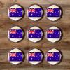 24 Australian Flag Edible Cupcake Toppers, Australia Edible Cake Decorations, Patriotic Decor, International Flags of the World Cake Toppers, Cricket and Olympic Decorations, Eurovision Party view 3