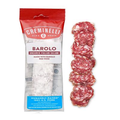 Creminelli - Italian Barolo Salami, Artisan Handcrafted Fine Meats, 5.5 Ounce