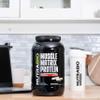 NutraBio Muscle Matrix Protein Powder - 25g of Protein Per Scoop - Whey Isolate and Micellar Casein Combo for Fast and Slow Release - Vanilla - 2 Pounds, 28 Servings view 2