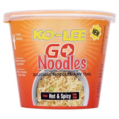 Ko-Lee Go Noodles Thai Hot & Spicy Flavour (65g) - Pack of 6