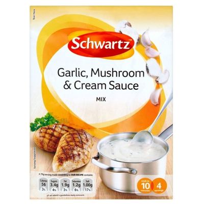 Schwartz Garlic, Mushroom & Cream Sauce Mix (26g) - Pack of 6