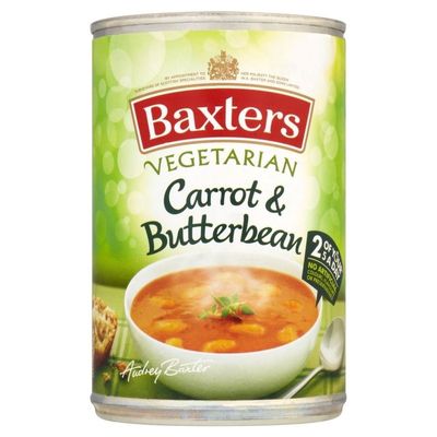 Baxters Vegetarian Carrot & Butterbean Soup (400g) - Pack of 6
