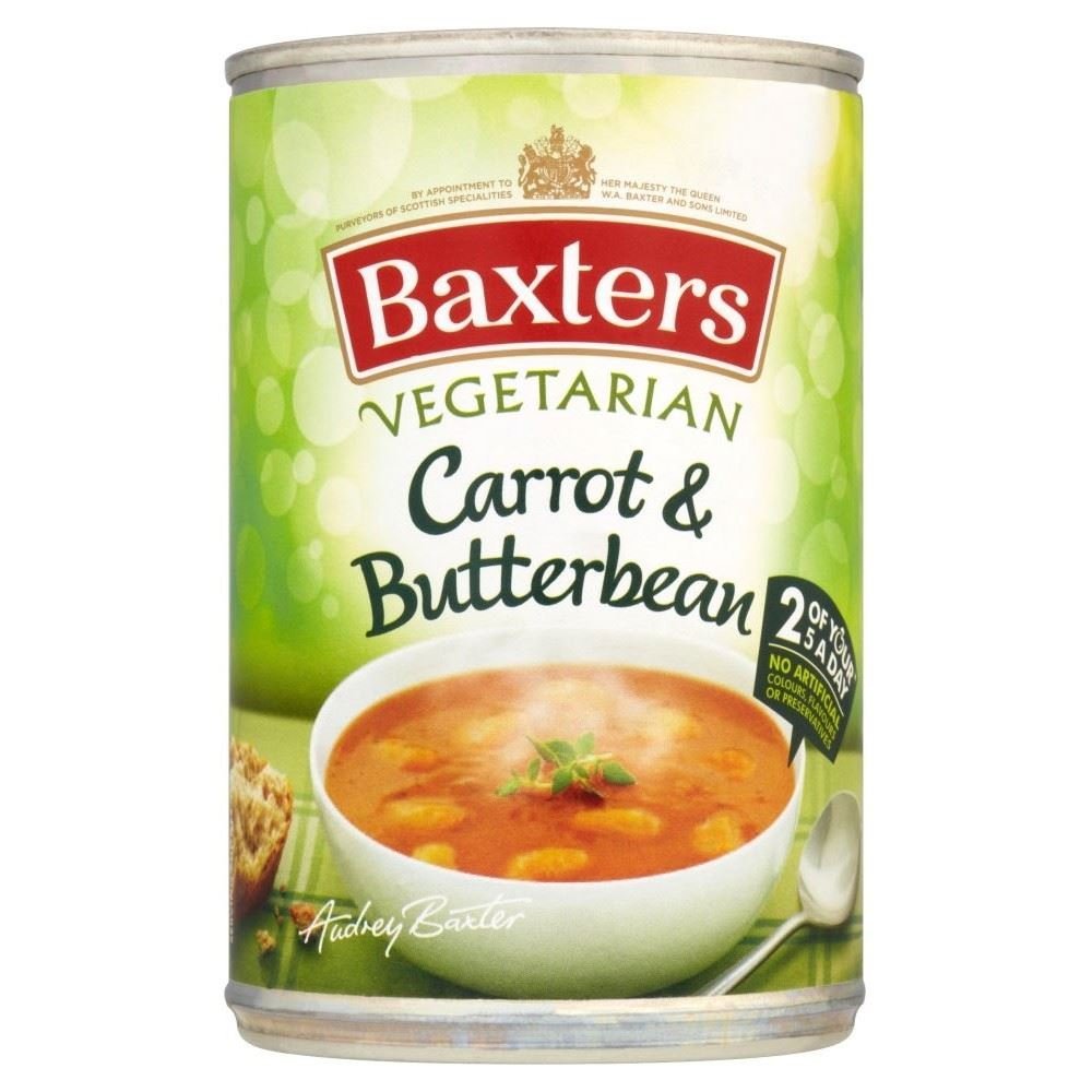 Baxters Vegetarian Carrot & Butterbean Soup (400g) - Pack of 6