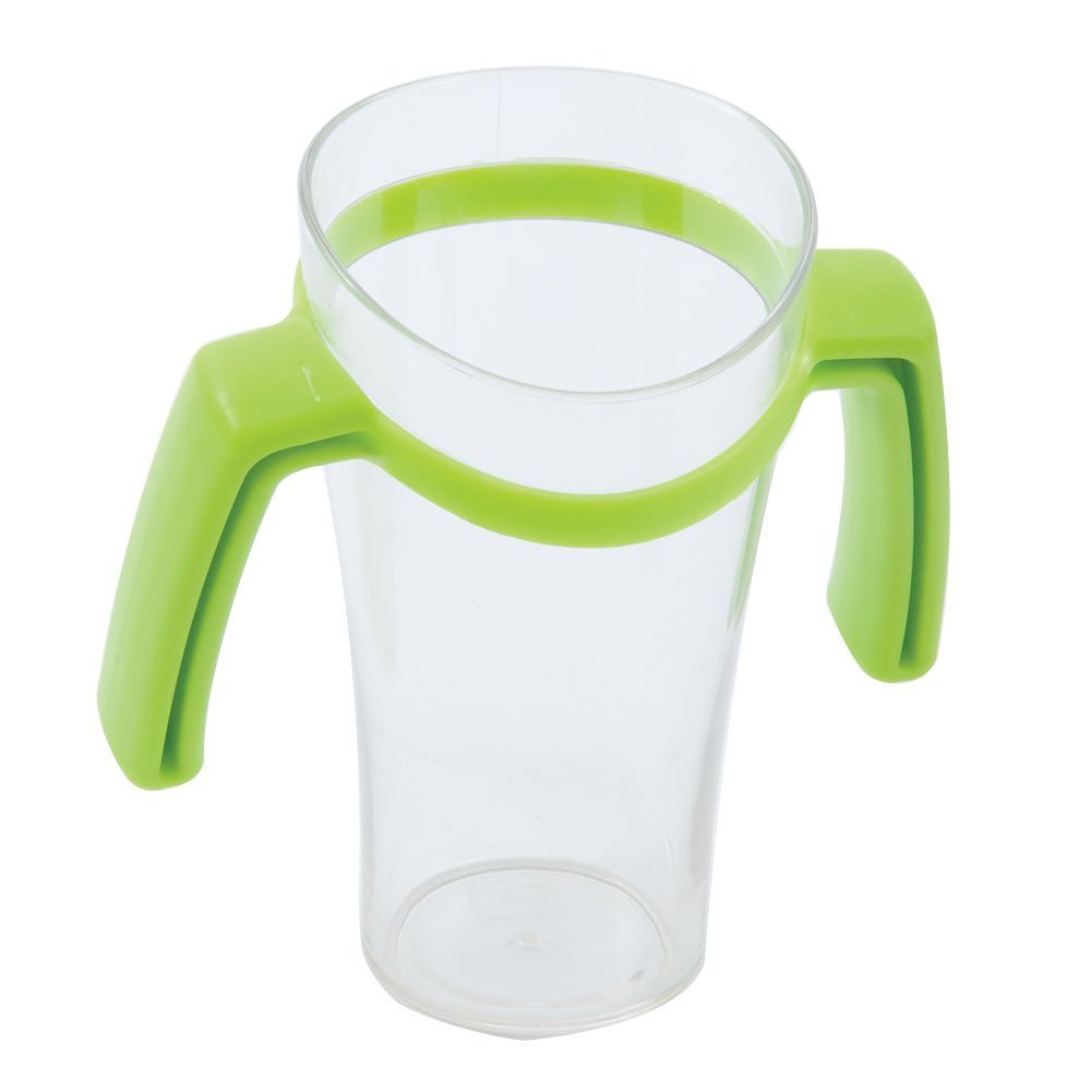 NRS Healthcare Nosey Cup with Handles - CLEAR