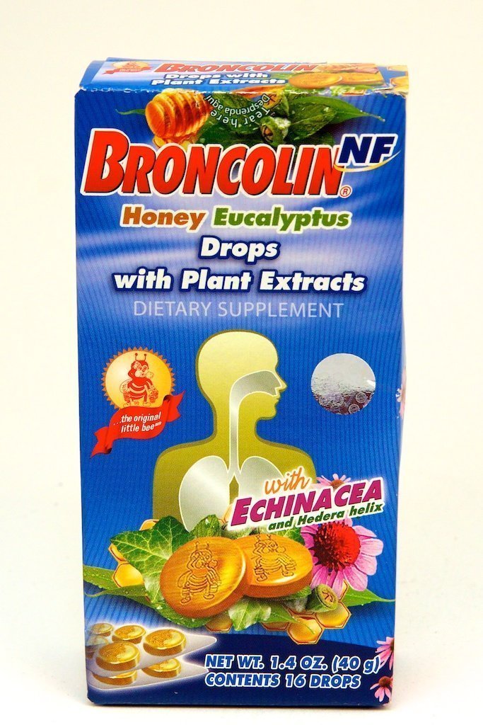 Broncolin Candy Drops- Honey Eucalyptus(pack of 3)