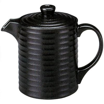 Fukui Craft 3-588-9 Large (25.4 fl oz (750 cc), Resin Japanese Yasuragi Soup, Black Yuzu Tenmei, TA