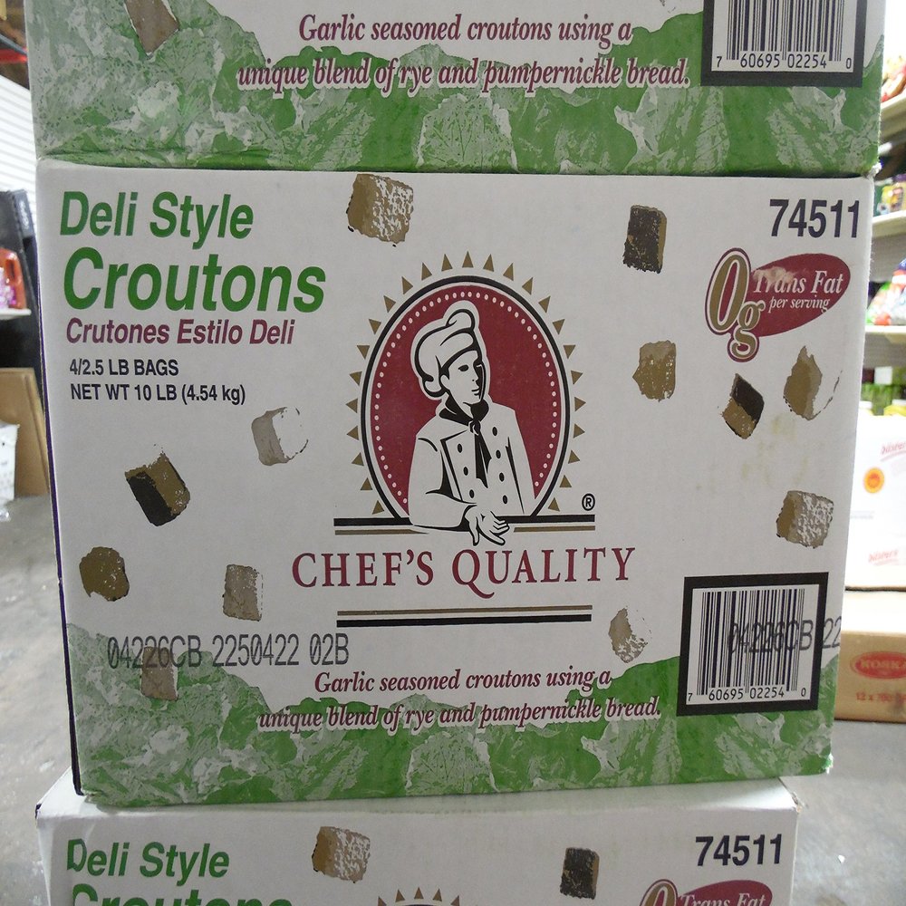 Chef's Quality Ultimate Italian Bread Croutons, Garlic, 10 Pound