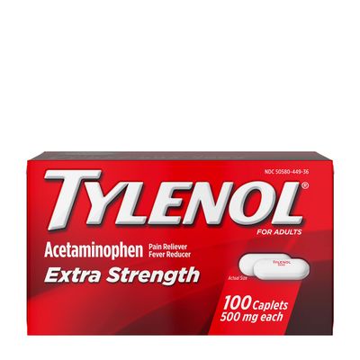 TYLENOL Extra Strength Pain Reliever & Fever Reducer 500 mg, Caplets 100 ea Pack of 2