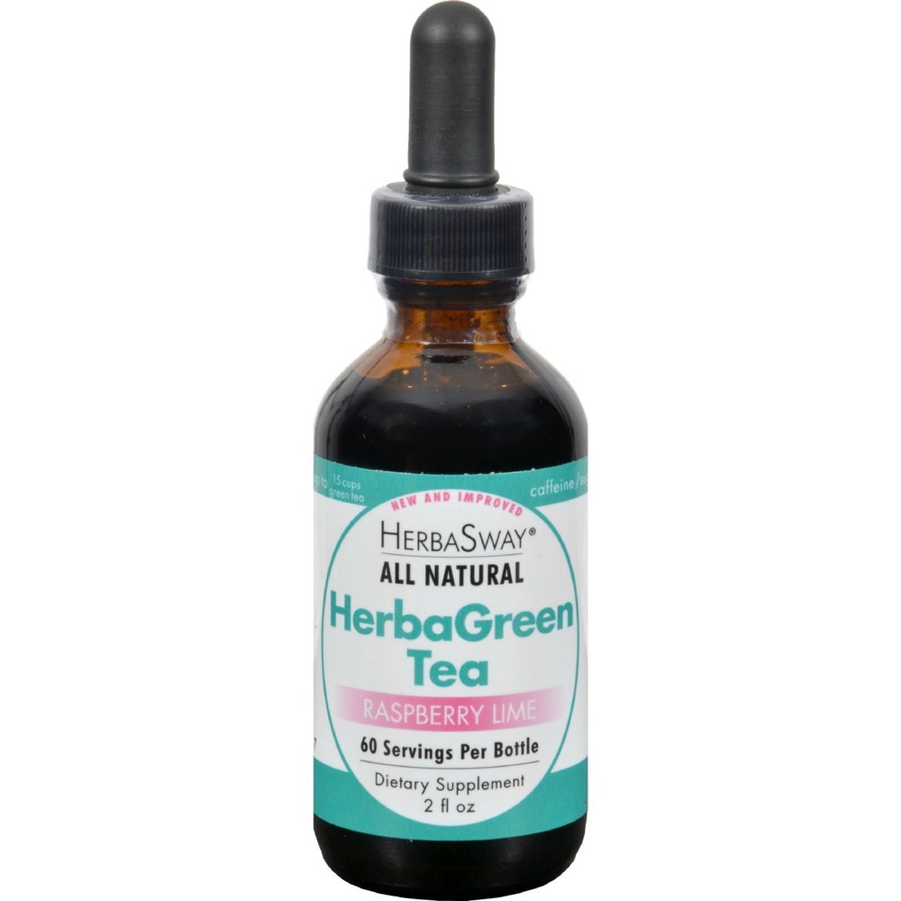 Herbasway Laboratories HerbaGreen Tea Raspberry Lime - 2 fl oz