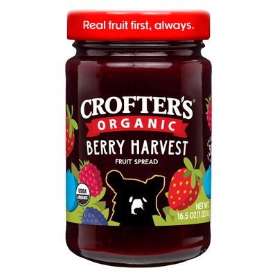 Crofters Organic Berry Harvest Premium Spread, 16.5 Oz Jar
