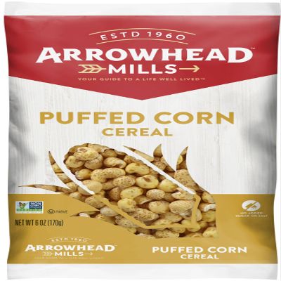 Arrowhead Mills Puffed Corn Cereal, 6 oz