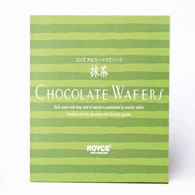 ROYCE' Chocolate Wafers "Matcha" - Premium Chocolate Wafers with Flavorful Filling| Perfect Gourmet Snack for Gifting & Indulging | Japanese Chocolate from Hokkaido (12 Pieces of Chocolate)