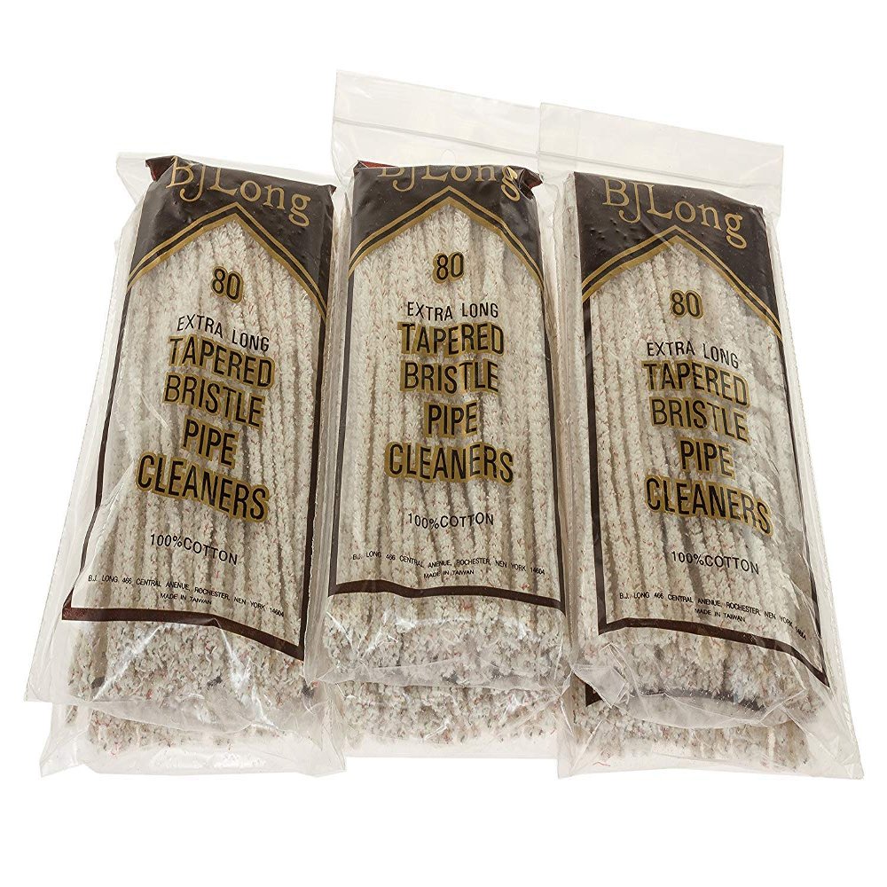 BJ Long Extra Long Tapered Bristle Pipe Cleaners 80 Pack - 6 Pack TP-1429