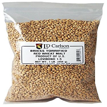 Briess Grain U.S. Brewers Malt for Beer Making & Home Brewing 1 LB (Torrified Red Wheat)