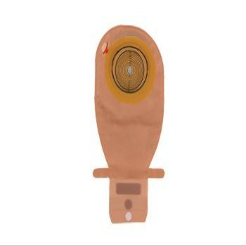 Ostomy Pouch One-Piece System 11" Length 21 mm Drainable Convex Light, Pre-Cut