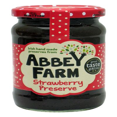 Abbey Farm Fruit Preserve, Strawberry, 12 Ounce