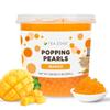 Tea Zone B2051 Mango Popping Pearls for Boba tea Beverages, Sweets, Ice Cream Topping (7 lbs) view 1