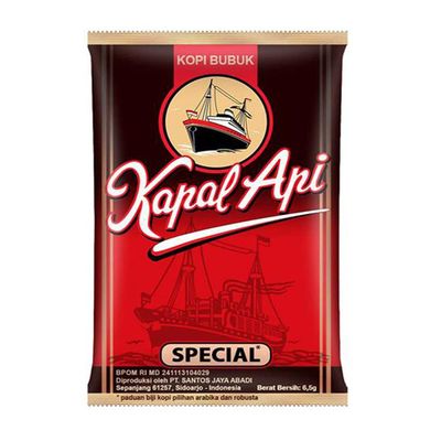 50 pack x Kapal Api Special Coffee Ground (Coffee Powder) 6.5 gr