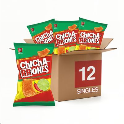 Barcel Spicy Chicharrones Puffed Wheat Snack, 12 ct, 2.5 oz Case