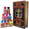 Hot Sauce Challenge Book Of Pleasure & Pain - 12  0.75 Ounce Bottles Gift Set - Perfect Premium Gourmet Hot Sauce Gift Set - Try If You Dare! view 1