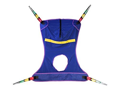 Proactive Medical Full Body Mesh Patient Lift Sling With Commode Opening, Medium