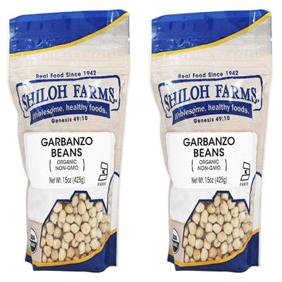 Shiloh Farms - Organic Garbanzo Beans - 15 Ounce Bag (Pack of 2)