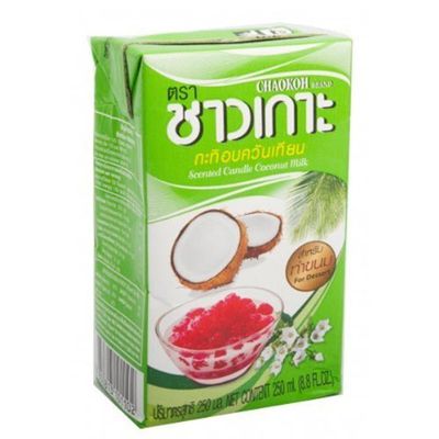 Chaokoh Scented Candle Coconut Milk for Dessert 250ml.(pack of 2)