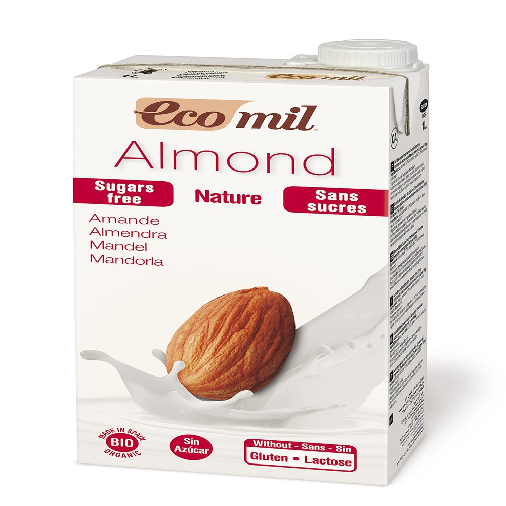 Ecomil Organic Almond Drink Natural Unsweetened Vegan 33.8oz