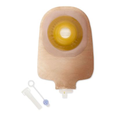 Hollister 8485 Premier 1-Piece 9 Urostomy Pouch & Convex Flextend Barrier, Pack of 5, Transparent, Pre-Sized 1-1/8 Opening