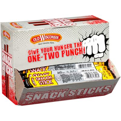 Old Wisconsin Honey Brown Sugar Turkey, 0.5 OZ Meat Sticks, 42 Count Pack