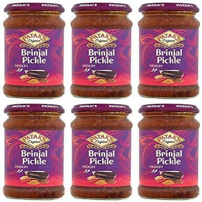 (6 PACK) - Pataks - Brinjal Pickle | 312g | 6 PACK BUNDLE