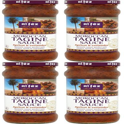 (4 Pack) - Al Fez - Apricot & Coriand Tagine Sauce | 350g | 4 Pack Bundle
