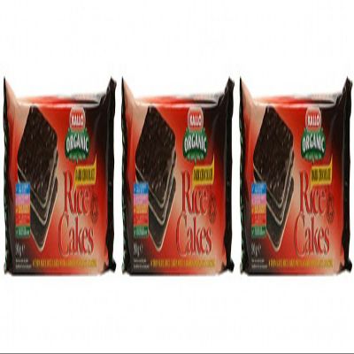(3 Pack) - Kallo - Rice Cakes Dark Chocolate | 90g | 3 Pack Bundle