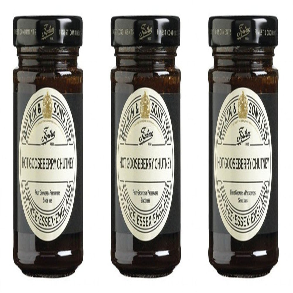 (3 Pack) - Tiptree - Hot Gooseberry Chutney | 230g | 3 Pack Bundle