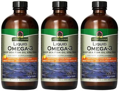 (3 PACK) - Natures Answer - Omega 3 Liquid | 480ml | 3 PACK BUNDLE